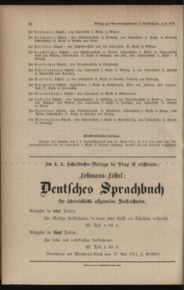 Verordnungsblatt für das Volksschulwesen im Königreiche Böhmen 19111231 Seite: 182