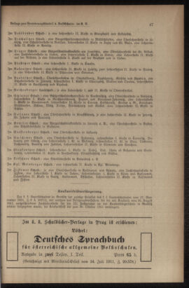 Verordnungsblatt für das Volksschulwesen im Königreiche Böhmen 19111231 Seite: 205