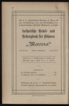 Verordnungsblatt für das Volksschulwesen im Königreiche Böhmen 19120630 Seite: 12