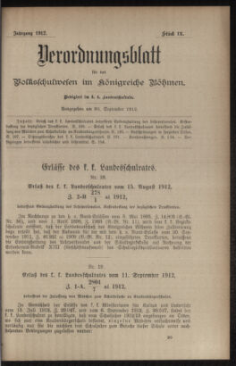 Verordnungsblatt für das Volksschulwesen im Königreiche Böhmen