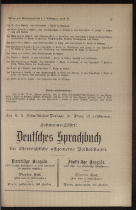 Verordnungsblatt für das Volksschulwesen im Königreiche Böhmen 19121231 Seite: 25