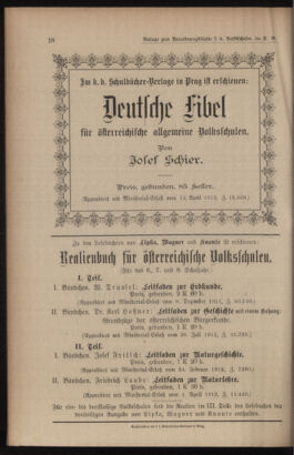 Verordnungsblatt für das Volksschulwesen im Königreiche Böhmen 19121231 Seite: 26