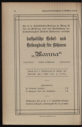 Verordnungsblatt für das Volksschulwesen im Königreiche Böhmen 19121231 Seite: 40