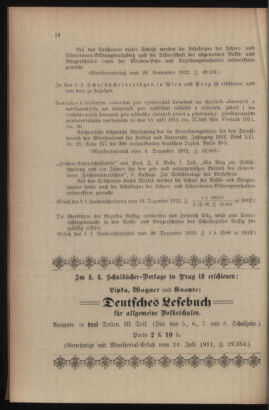 Verordnungsblatt für das Volksschulwesen im Königreiche Böhmen 19130131 Seite: 14