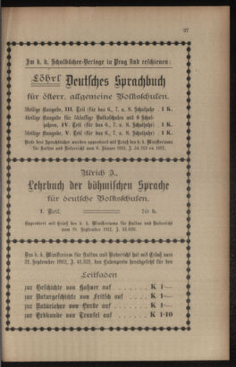 Verordnungsblatt für das Volksschulwesen im Königreiche Böhmen 19130228 Seite: 11