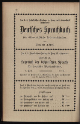 Verordnungsblatt für das Volksschulwesen im Königreiche Böhmen 19130731 Seite: 10