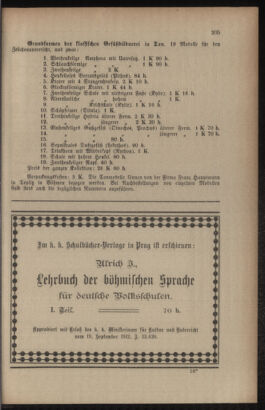 Verordnungsblatt für das Volksschulwesen im Königreiche Böhmen 19130831 Seite: 107