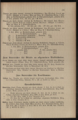 Verordnungsblatt für das Volksschulwesen im Königreiche Böhmen 19130831 Seite: 55