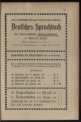 Verordnungsblatt für das Volksschulwesen im Königreiche Böhmen 19131031 Seite: 15