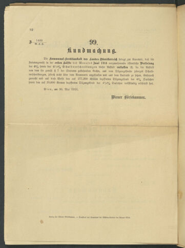 Verordnungsblatt der Wiener Börsekammer 19160531 Seite: 2