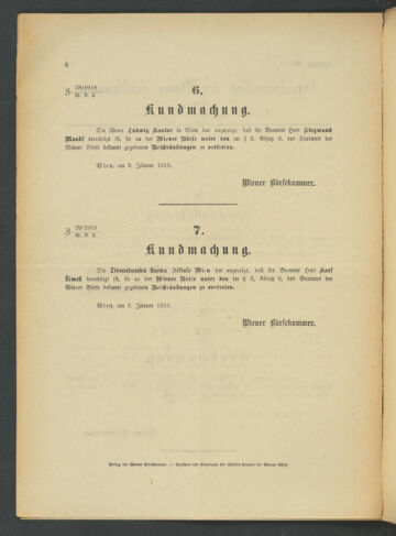 Verordnungsblatt der Wiener Börsekammer 19180104 Seite: 2