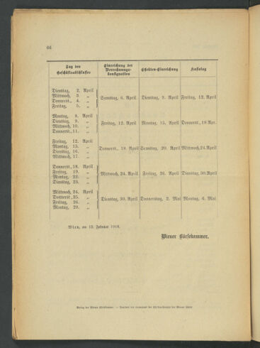 Verordnungsblatt der Wiener Börsekammer 19180214 Seite: 2