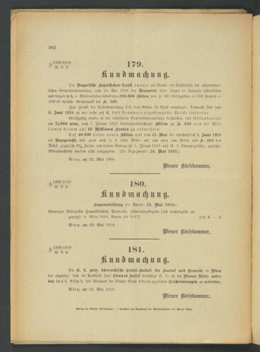 Verordnungsblatt der Wiener Börsekammer 19180524 Seite: 2