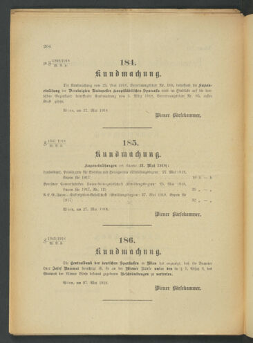 Verordnungsblatt der Wiener Börsekammer 19180529 Seite: 2