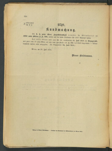 Verordnungsblatt der Wiener Börsekammer 19180723 Seite: 2