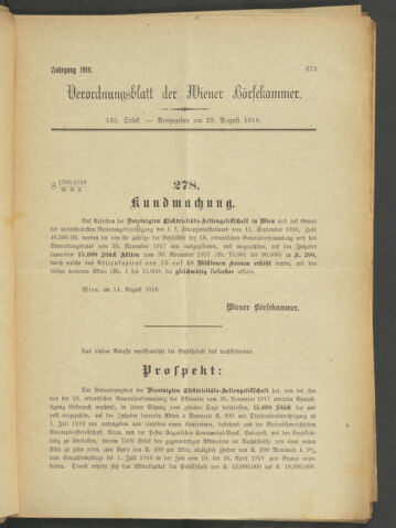 Verordnungsblatt der Wiener Börsekammer 19180829 Seite: 5