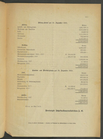 Verordnungsblatt der Wiener Börsekammer 19190613 Seite: 9