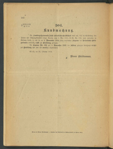 Verordnungsblatt der Wiener Börsekammer 19191031 Seite: 2