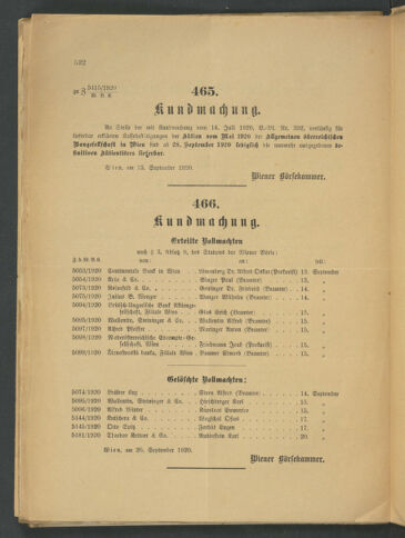 Verordnungsblatt der Wiener Börsekammer 19200920 Seite: 2