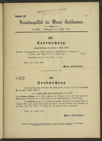 Verordnungsblatt der Wiener Börsekammer 19350205 Seite: 3