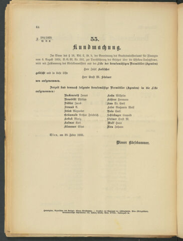 Verordnungsblatt der Wiener Börsekammer 19350221 Seite: 2