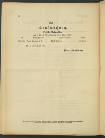 Verordnungsblatt der Wiener Börsekammer 19350226 Seite: 2