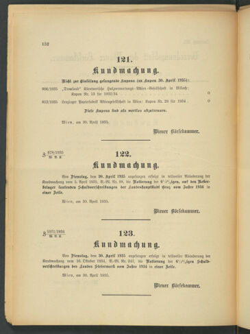 Verordnungsblatt der Wiener Börsekammer 19350430 Seite: 8