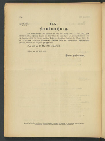 Verordnungsblatt der Wiener Börsekammer 19350518 Seite: 2