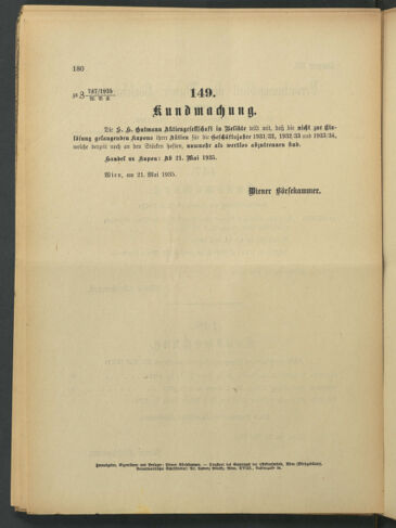 Verordnungsblatt der Wiener Börsekammer 19350521 Seite: 2