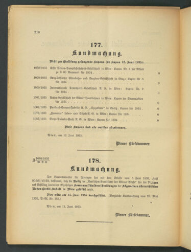 Verordnungsblatt der Wiener Börsekammer 19350612 Seite: 2