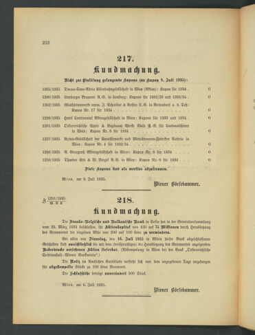 Verordnungsblatt der Wiener Börsekammer 19350709 Seite: 2