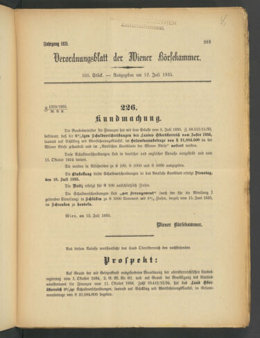 Verordnungsblatt der Wiener Börsekammer 19350712 Seite: 3