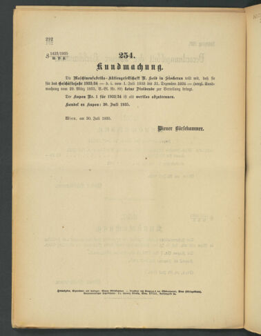 Verordnungsblatt der Wiener Börsekammer 19350730 Seite: 2