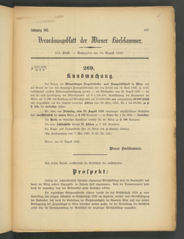 Verordnungsblatt der Wiener Börsekammer 19350816 Seite: 5