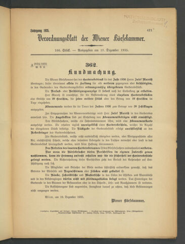 Verordnungsblatt der Wiener Börsekammer 19351219 Seite: 3