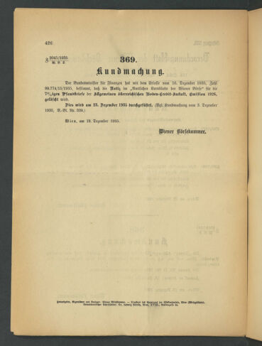 Verordnungsblatt der Wiener Börsekammer 19351223 Seite: 2