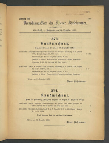 Verordnungsblatt der Wiener Börsekammer 19351231 Seite: 3