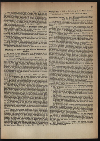 Verordnungsblatt des Wiener Magistrates. Normativbestimmungen des Gemeinderates, Stadtsenates in Angelegenheiten der Gemeindeverwaltung und polititschen Ausführung 19220509 Seite: 7