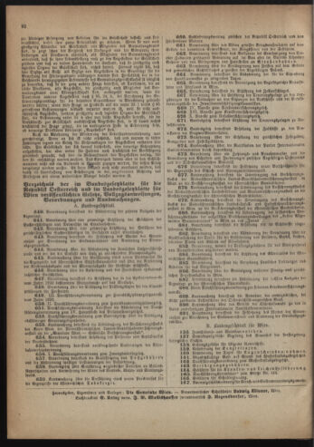 Verordnungsblatt des Wiener Magistrates. Normativbestimmungen des Gemeinderates, Stadtsenates in Angelegenheiten der Gemeindeverwaltung und polititschen Ausführung 19221116 Seite: 8