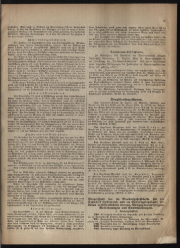 Verordnungsblatt des Wiener Magistrates. Normativbestimmungen des Gemeinderates, Stadtsenates in Angelegenheiten der Gemeindeverwaltung und polititschen Ausführung 19230131 Seite: 11