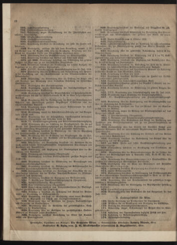 Verordnungsblatt des Wiener Magistrates. Normativbestimmungen des Gemeinderates, Stadtsenates in Angelegenheiten der Gemeindeverwaltung und polititschen Ausführung 19230131 Seite: 12