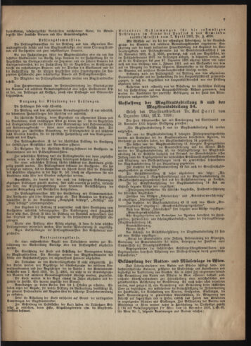 Verordnungsblatt des Wiener Magistrates. Normativbestimmungen des Gemeinderates, Stadtsenates in Angelegenheiten der Gemeindeverwaltung und polititschen Ausführung 19230131 Seite: 7