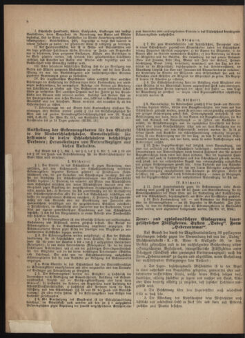 Verordnungsblatt des Wiener Magistrates. Normativbestimmungen des Gemeinderates, Stadtsenates in Angelegenheiten der Gemeindeverwaltung und polititschen Ausführung 19230131 Seite: 8