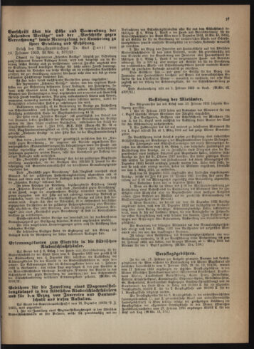 Verordnungsblatt des Wiener Magistrates. Normativbestimmungen des Gemeinderates, Stadtsenates in Angelegenheiten der Gemeindeverwaltung und polititschen Ausführung 19230228 Seite: 5