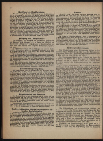 Verordnungsblatt des Wiener Magistrates. Normativbestimmungen des Gemeinderates, Stadtsenates in Angelegenheiten der Gemeindeverwaltung und polititschen Ausführung 19230228 Seite: 6