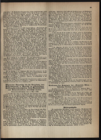 Verordnungsblatt des Wiener Magistrates. Normativbestimmungen des Gemeinderates, Stadtsenates in Angelegenheiten der Gemeindeverwaltung und polititschen Ausführung 19230530 Seite: 3