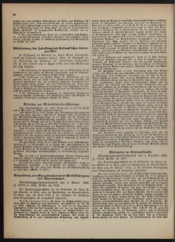 Verordnungsblatt des Wiener Magistrates. Normativbestimmungen des Gemeinderates, Stadtsenates in Angelegenheiten der Gemeindeverwaltung und polititschen Ausführung 19230530 Seite: 6