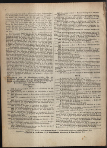 Verordnungsblatt des Wiener Magistrates. Normativbestimmungen des Gemeinderates, Stadtsenates in Angelegenheiten der Gemeindeverwaltung und polititschen Ausführung 19240131 Seite: 8