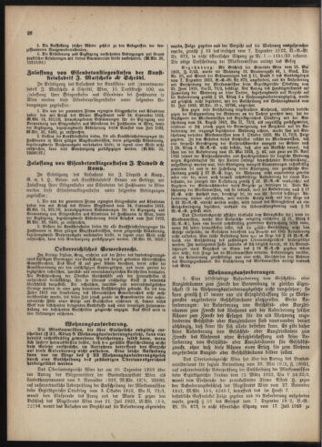 Verordnungsblatt des Wiener Magistrates. Normativbestimmungen des Gemeinderates, Stadtsenates in Angelegenheiten der Gemeindeverwaltung und polititschen Ausführung 19240419 Seite: 4