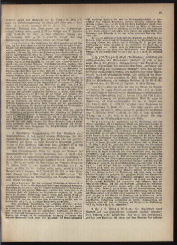 Verordnungsblatt des Wiener Magistrates. Normativbestimmungen des Gemeinderates, Stadtsenates in Angelegenheiten der Gemeindeverwaltung und polititschen Ausführung 19240419 Seite: 7